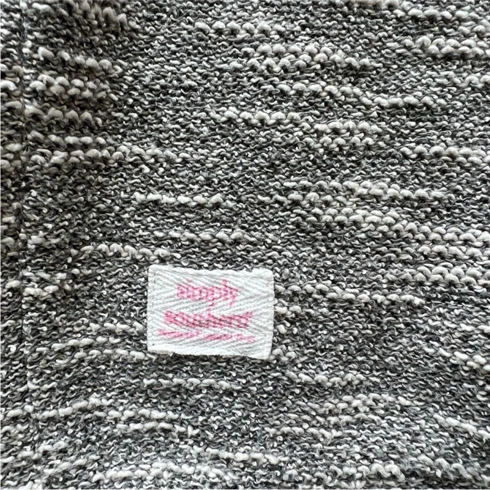 Simply Southern Soft Terry Always Cold Crew Sweatshirt in Gray Size Medium - Picture 4 of 9